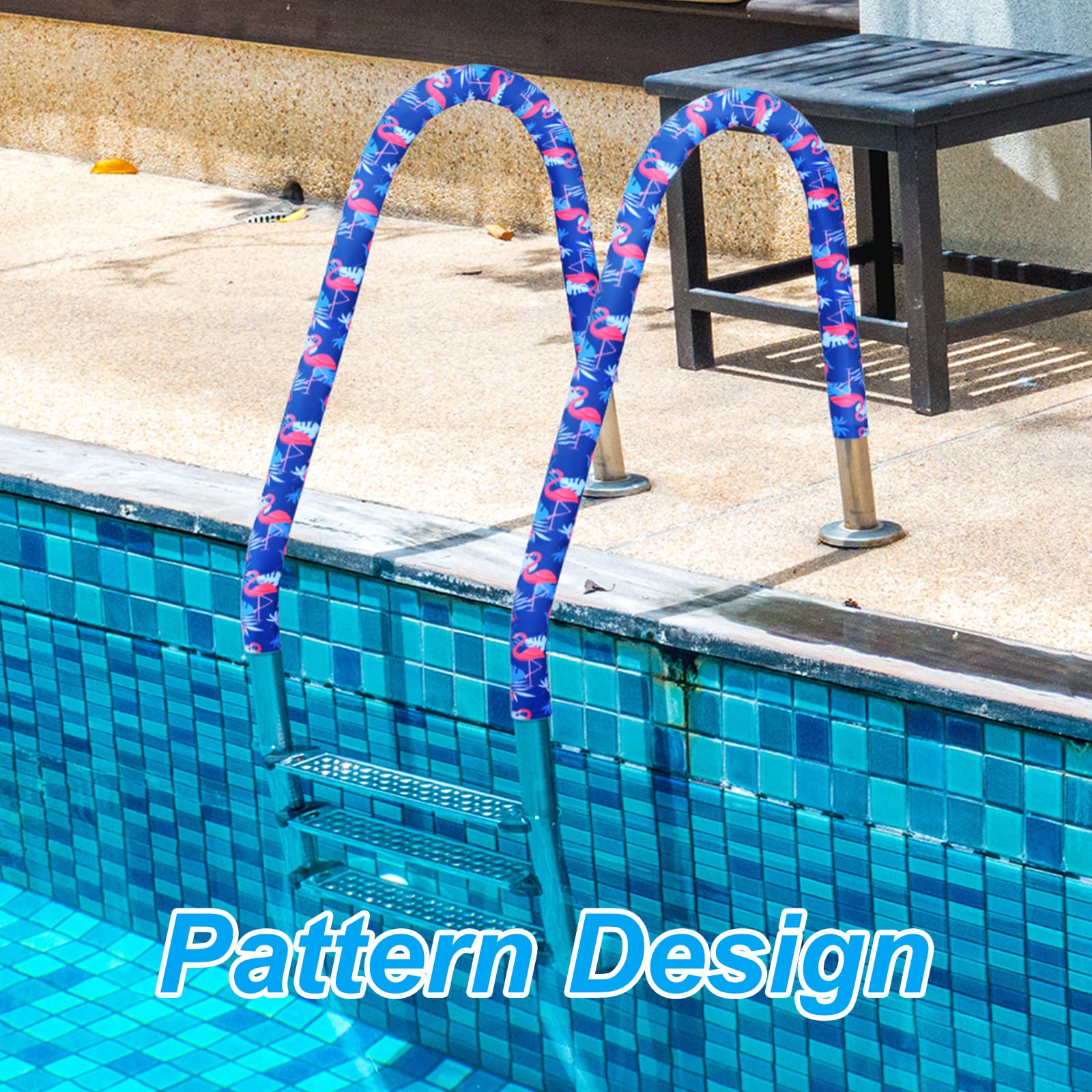 Junkin lifestyle poolside setting showing decorative look and comfortable rails benefit