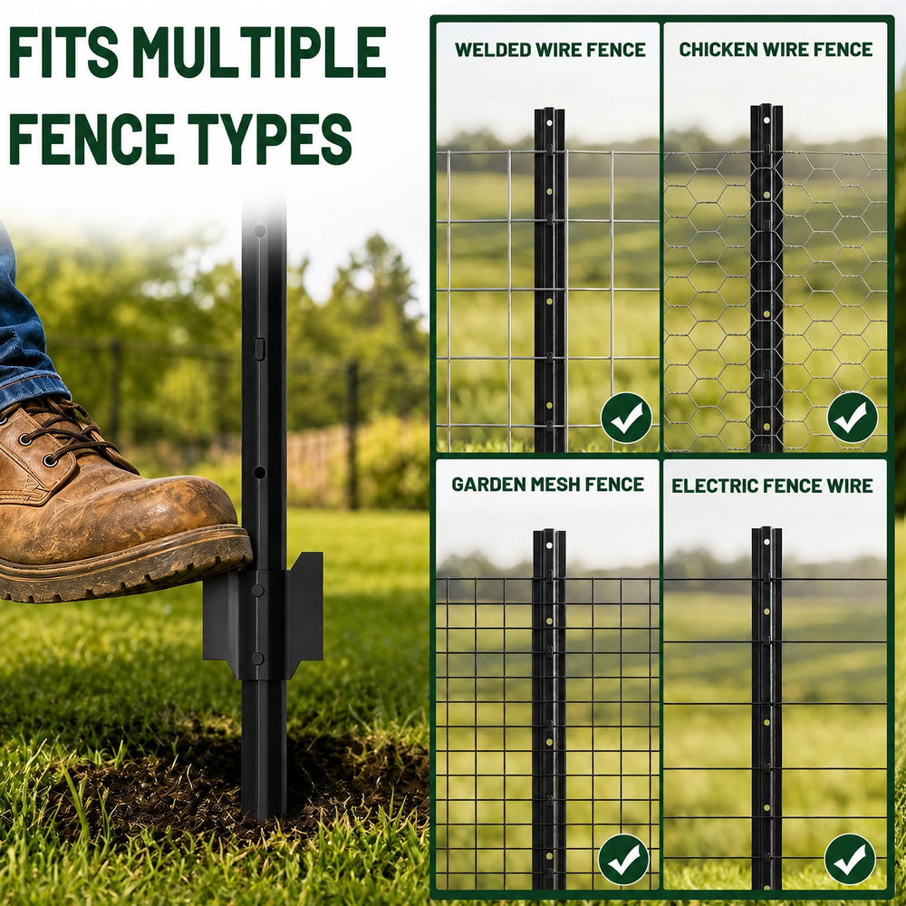 JUNYAO metal post with wire attached illustrating stable fence support