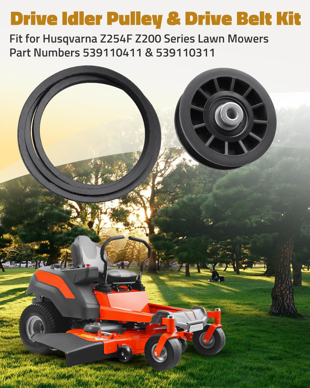 JUQAFY idler pulley close-up revealing alloy finish and corrosion resistance benefit