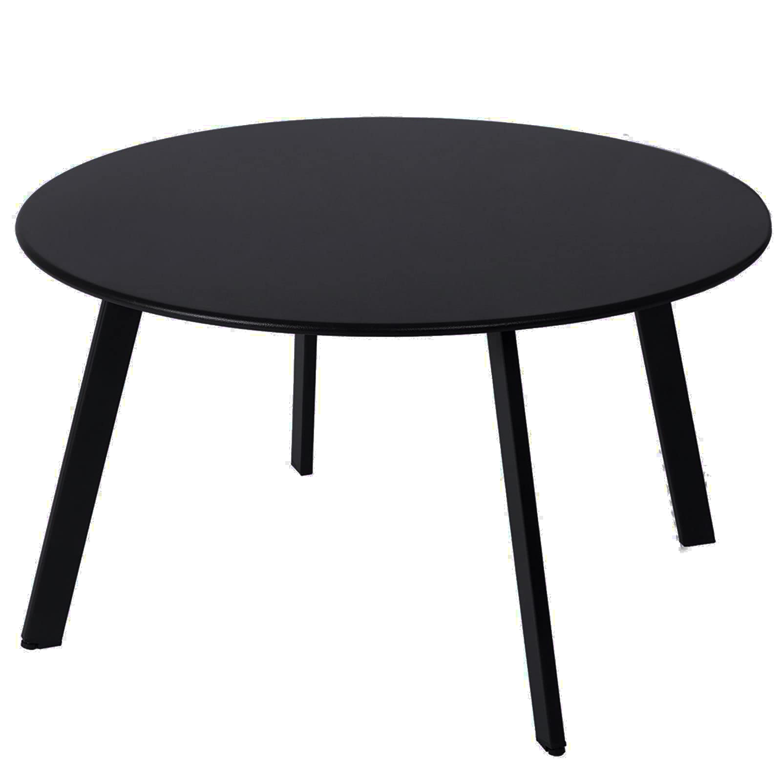 juserox front view of black patio table showing compact design and durability