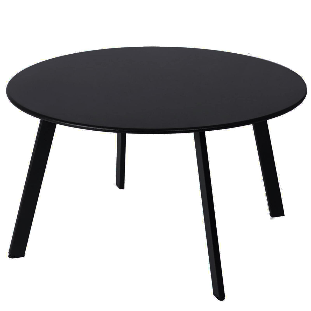 juserox front view of black patio table showing compact design and durability