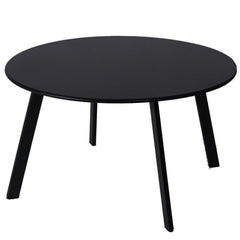 juserox front view of black patio table showing compact design and durability