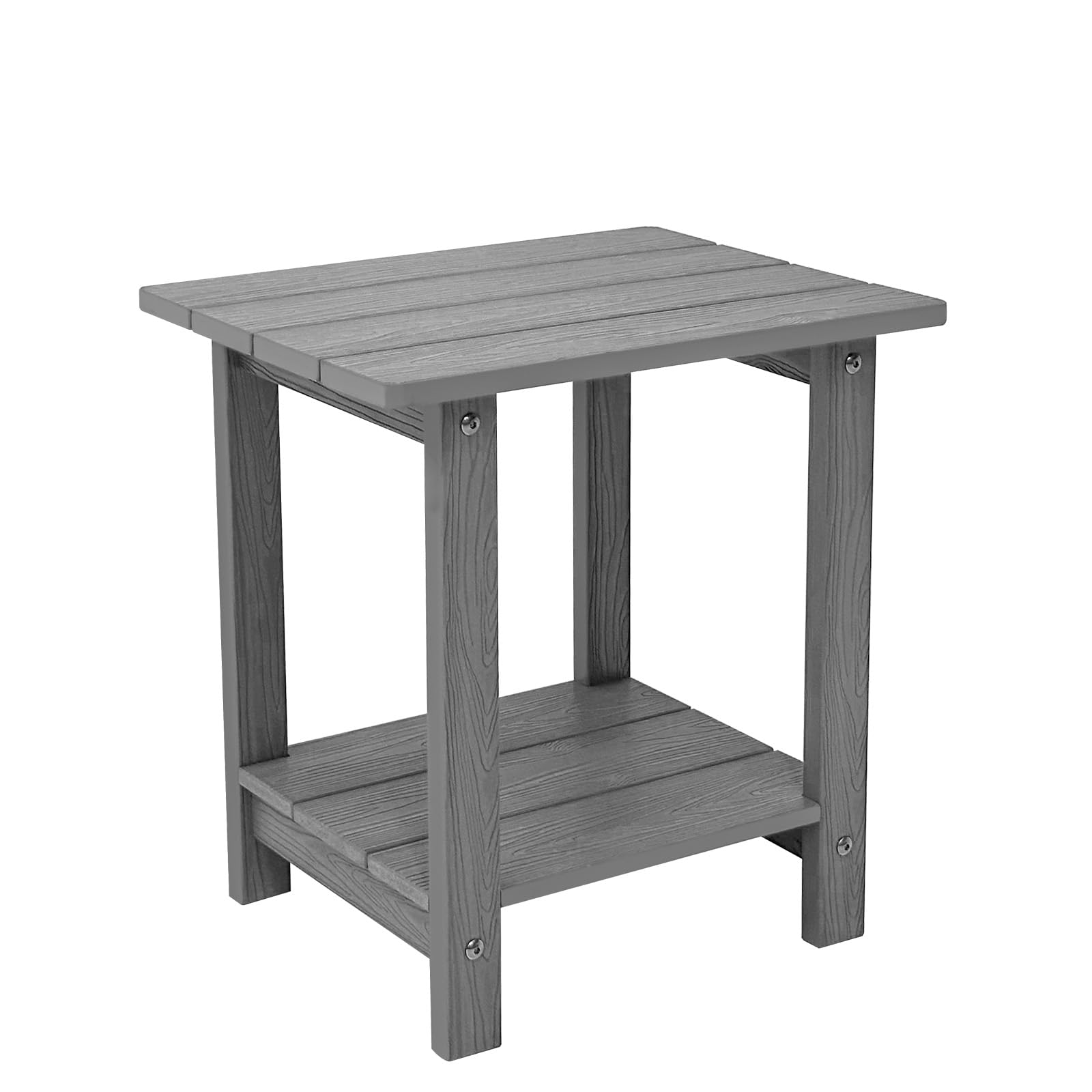 juserox front view black side table showing sleek modern silhouette and durability