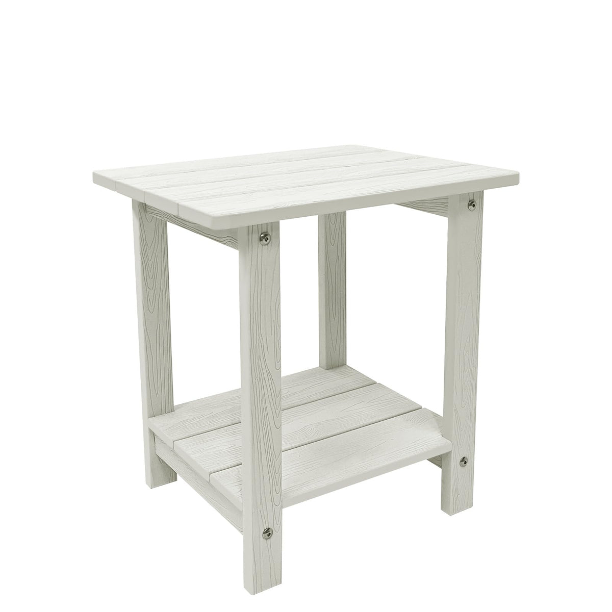 juserox front view black side table showing sleek design and outdoor durability
