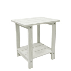 juserox front view black side table showing sleek design and outdoor durability