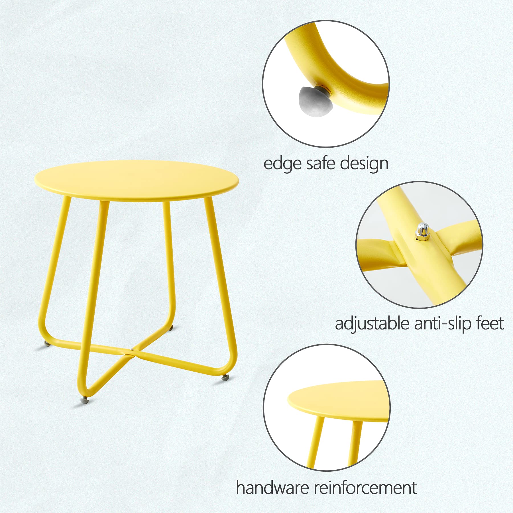 juserox side angle revealing X-shaped steel frame for sturdy support and even weight distribution