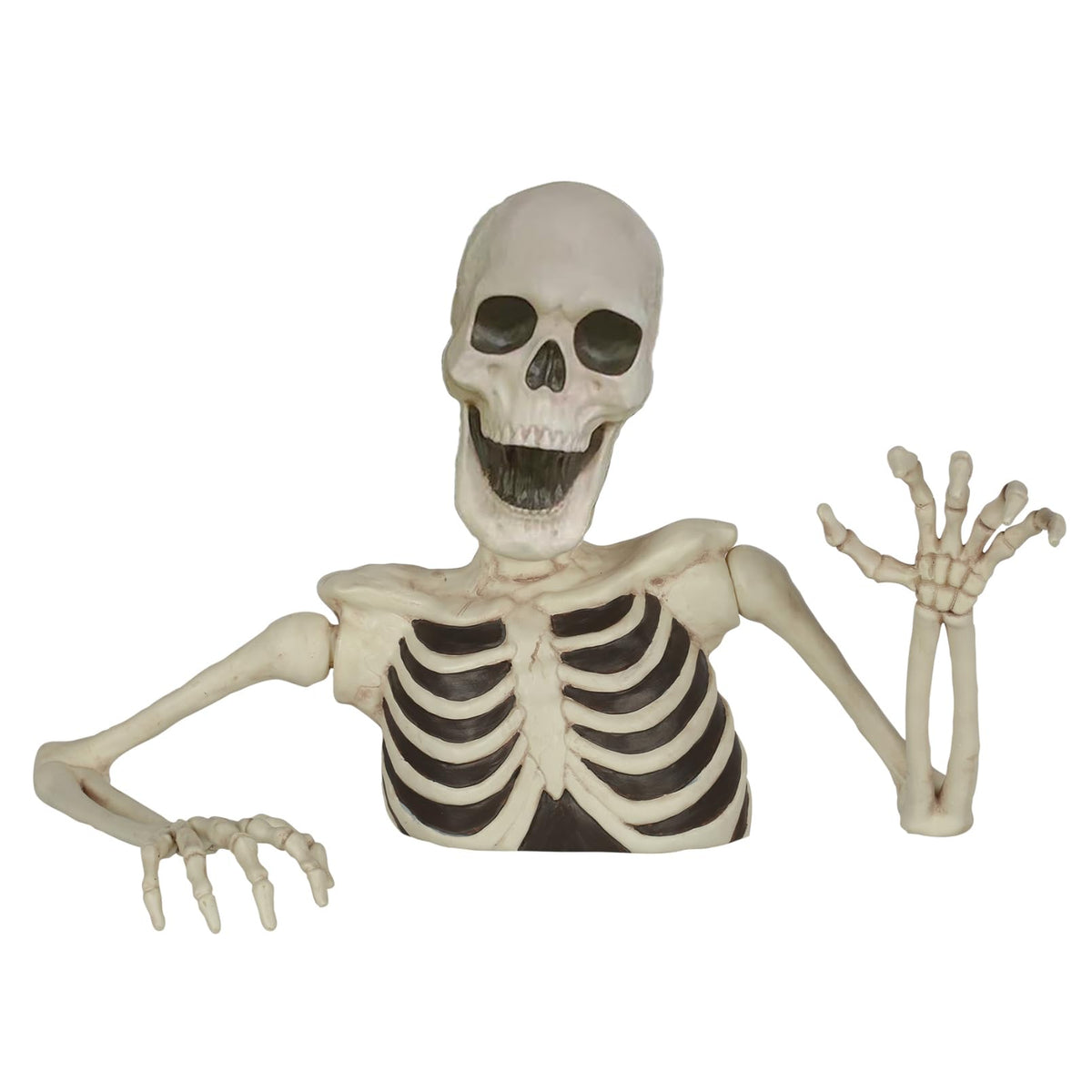 JUST FOR PARTY front view of groundbreaker skeleton showing pose and realistic look