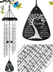 JUST FOR WIND front view of wind chimes showing packaging and serene gift presentation