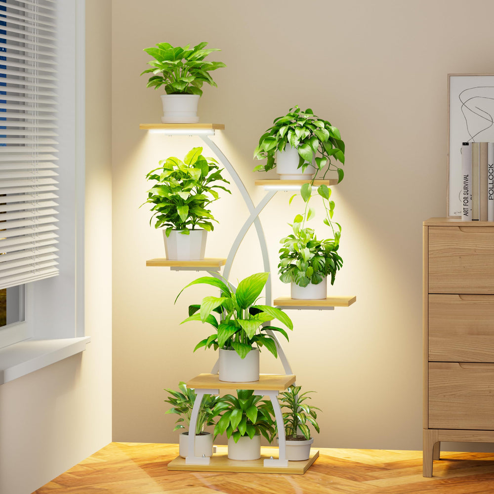 JUSTOGO close-up of adjustable grow light and control knob for precise brightness