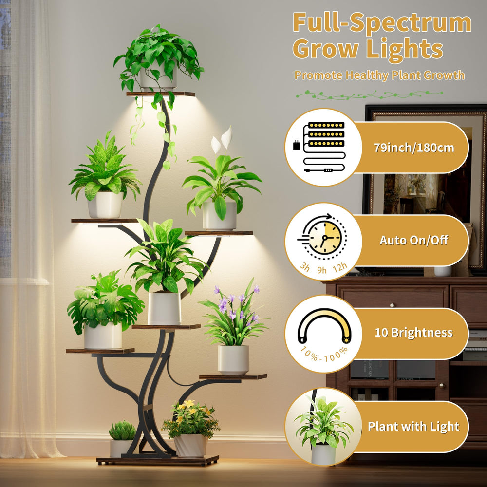 JUSTOGO grow lights adjusted position providing consistent plant illumination
