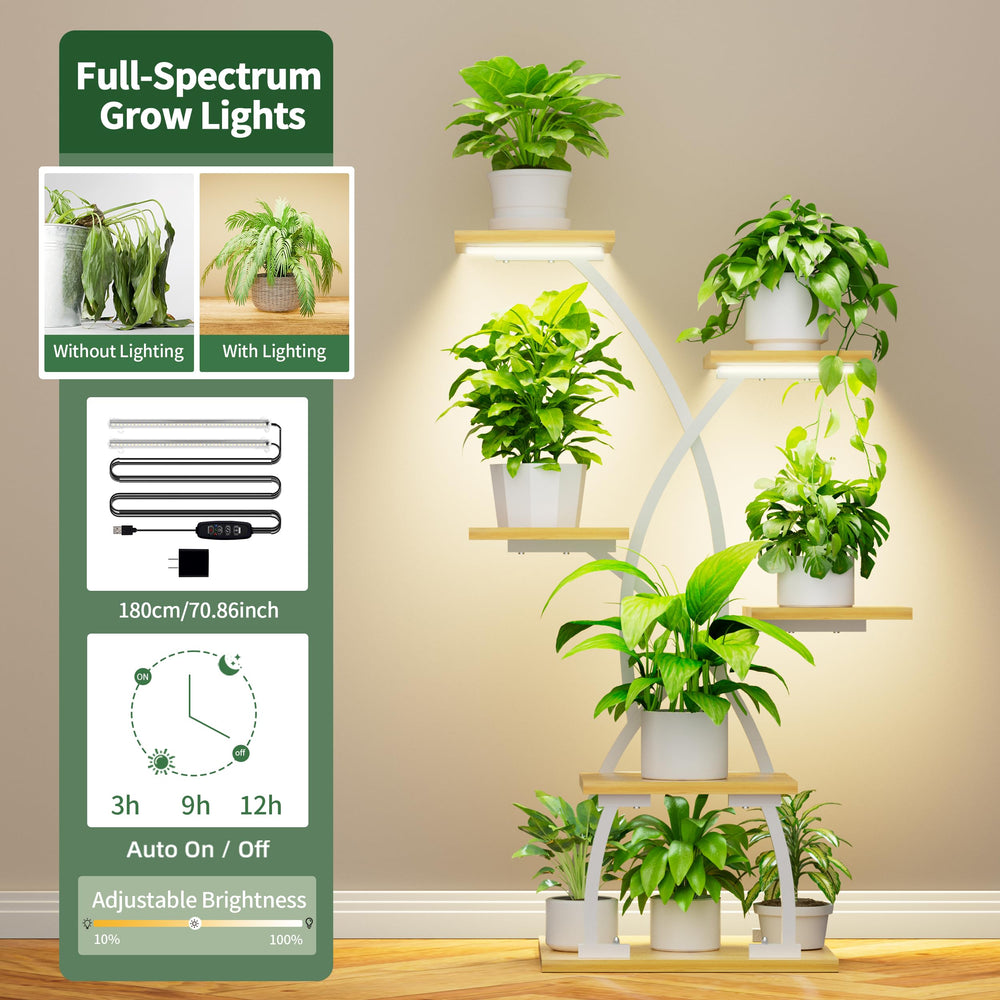 JUSTOGO side shot highlighting curved metal frame for stable decorative display