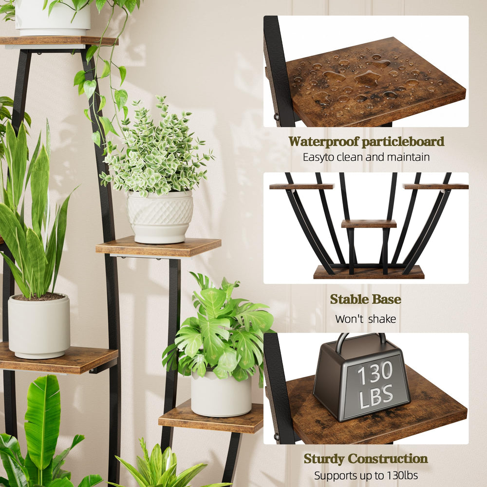 JUSTOGO size comparison with a large pot to show shelf capacity and scale for heavy plants