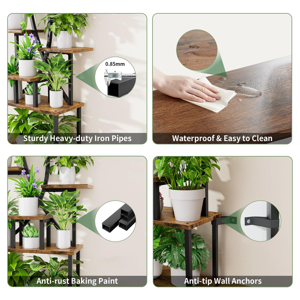 JUSTOGO balcony styling with plants showing compact corner usage
