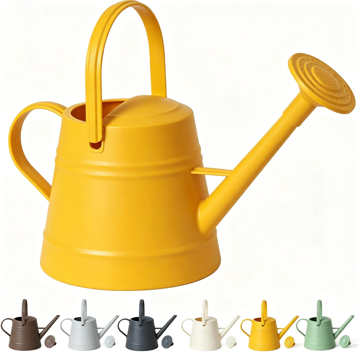 JUSUFU front view showing full watering can and balanced silhouette benefit
