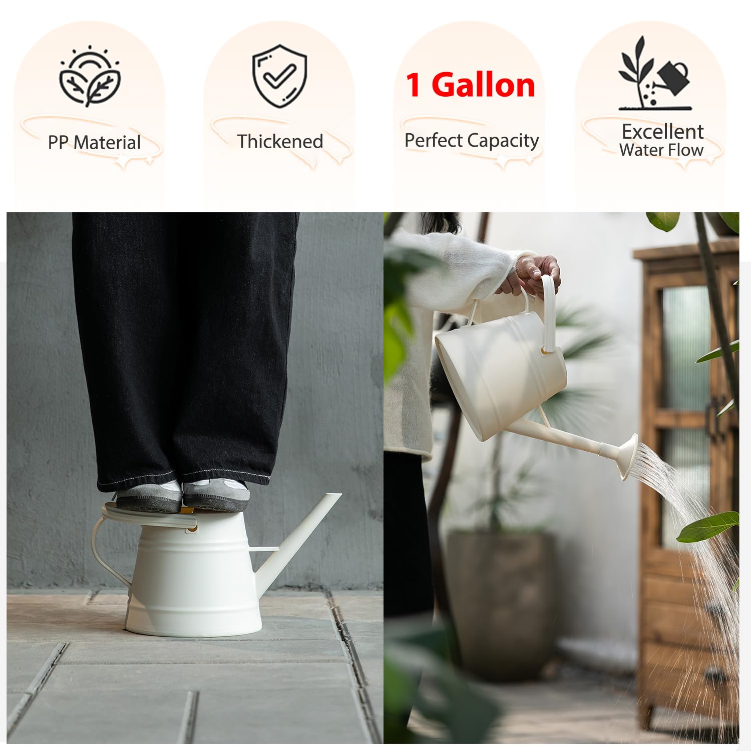 JUSUFU ergonomic handle detail emphasizing comfortable grip for reduced hand fatigue