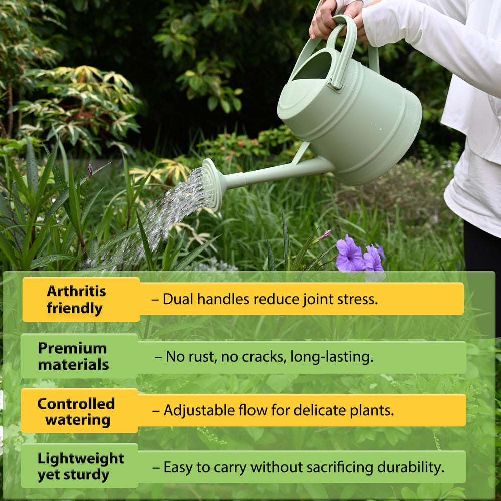 JUSUFU size comparison with a hand showing manageable one-gallon benefit