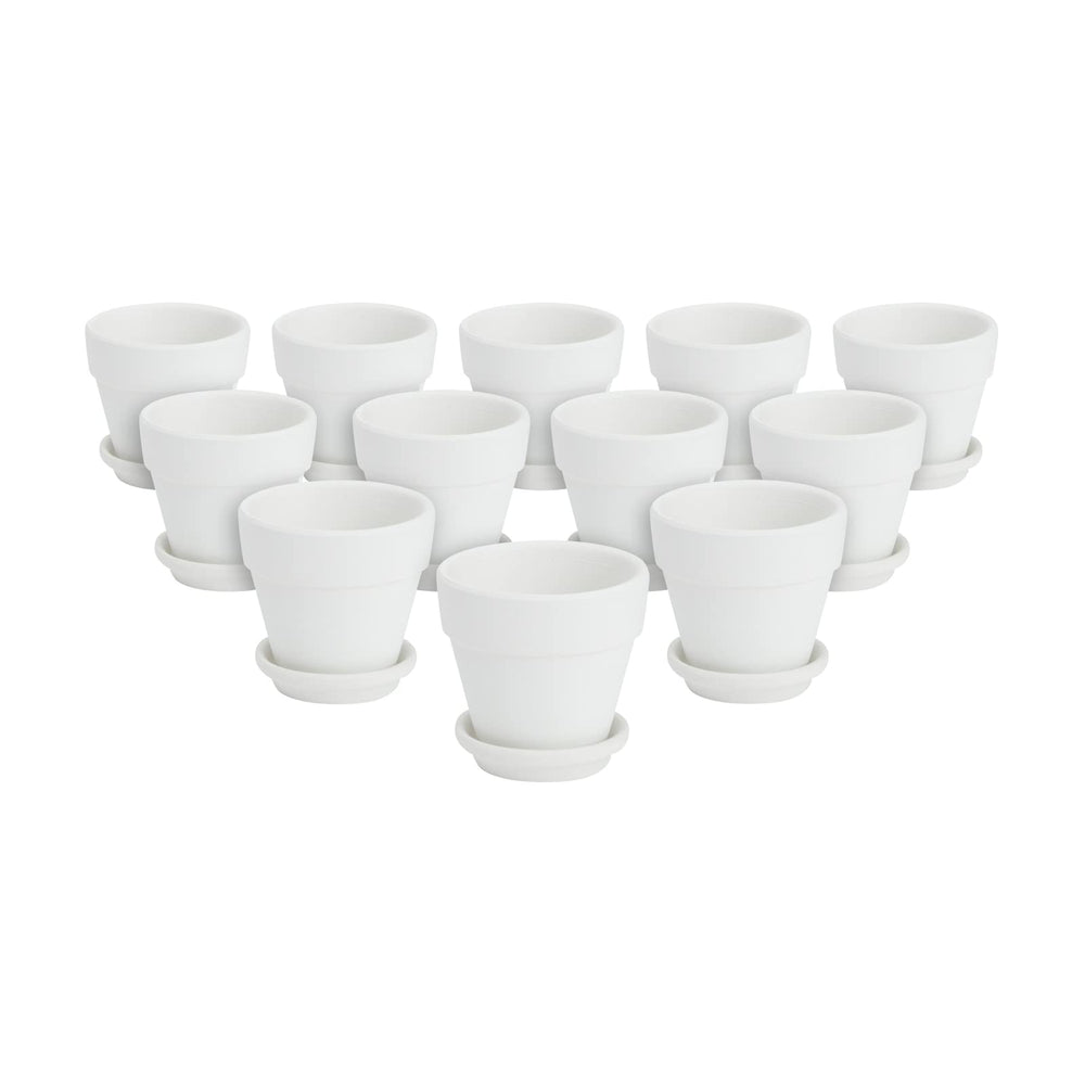 Juvale packaging layout with pots and saucers showing complete set readiness benefit