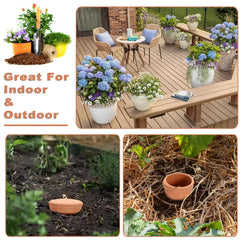 JUXYES ollas buried in a raised bed reducing watering frequency benefit