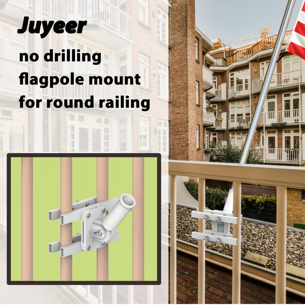 JUYEER close-up of clamp detail protecting railing finish and grip