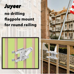 JUYEER close-up of clamp detail protecting railing finish and grip
