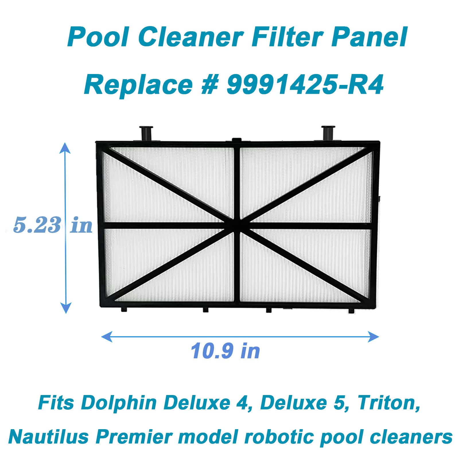 Jvfnxpm installed filter panel inside Dolphin robot demonstrating easy replacement