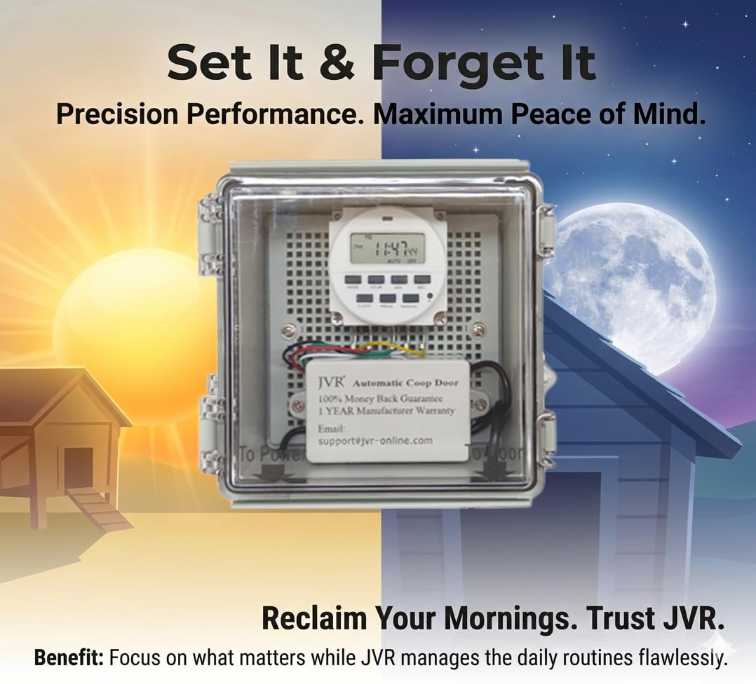 JVR anti-pinch sensor detail highlighting hen safety reversal