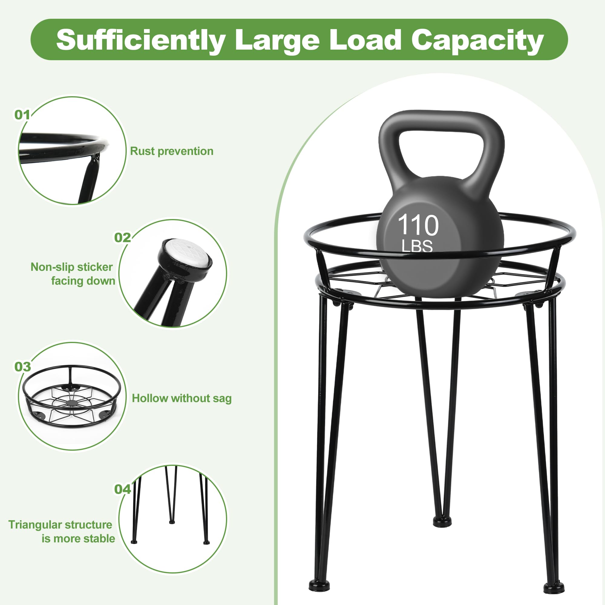Jvtoo assembled stands in living room enhancing plant visibility