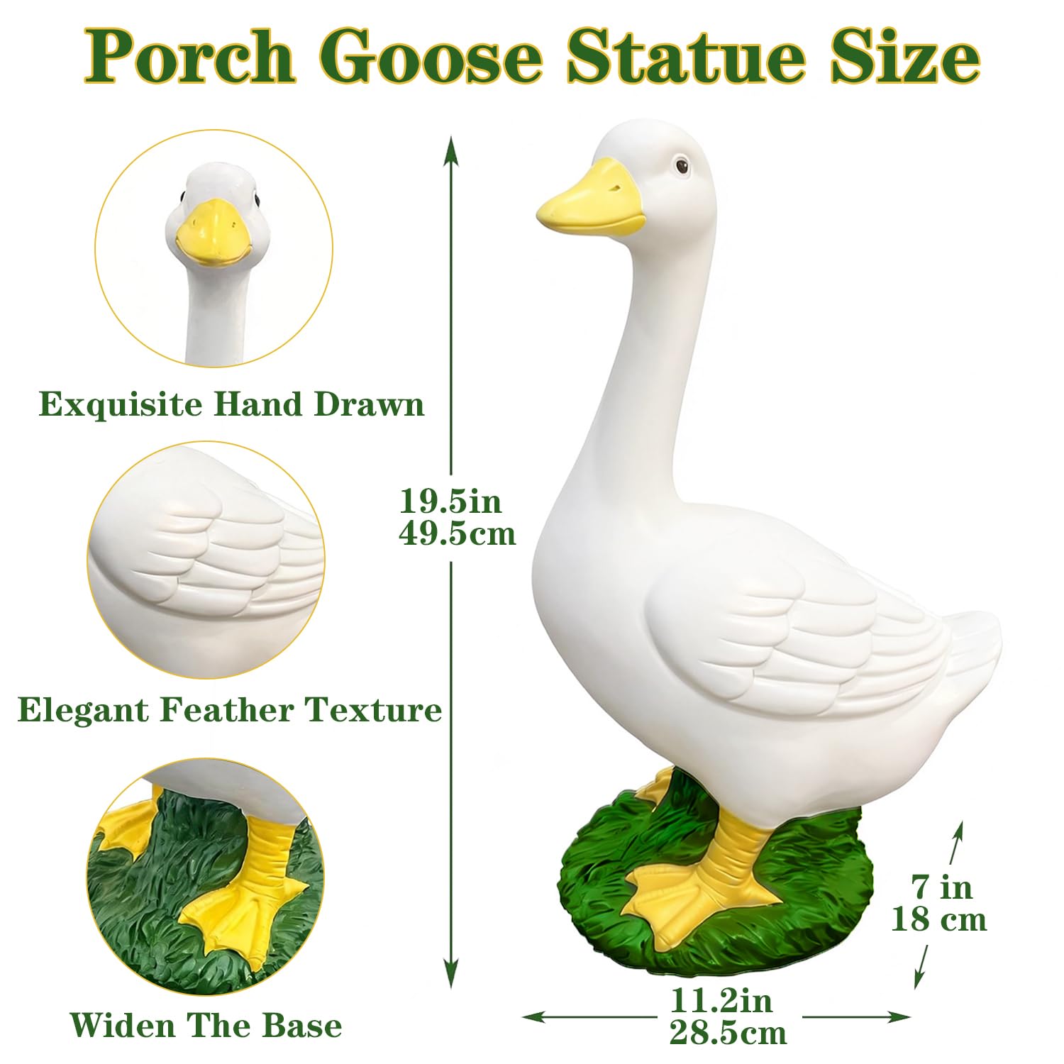 Jxcnkiy goose side profile highlighting hand-painted realistic look