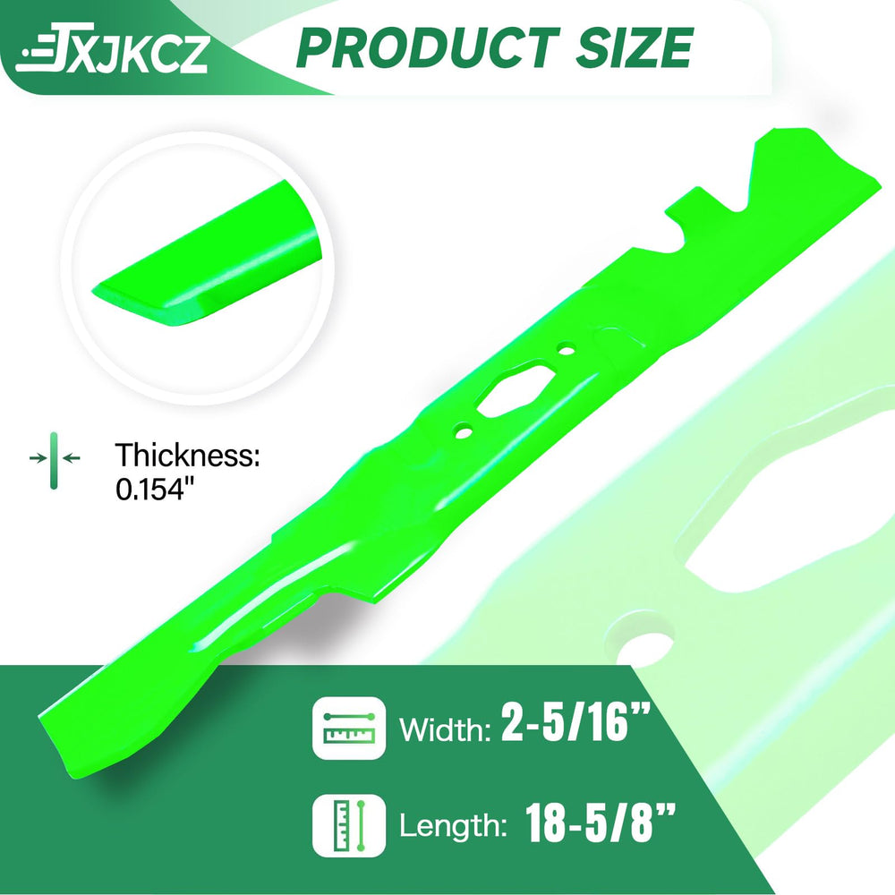 JXJKCZ close-up of toothed blade edge highlighting improved mulching performance