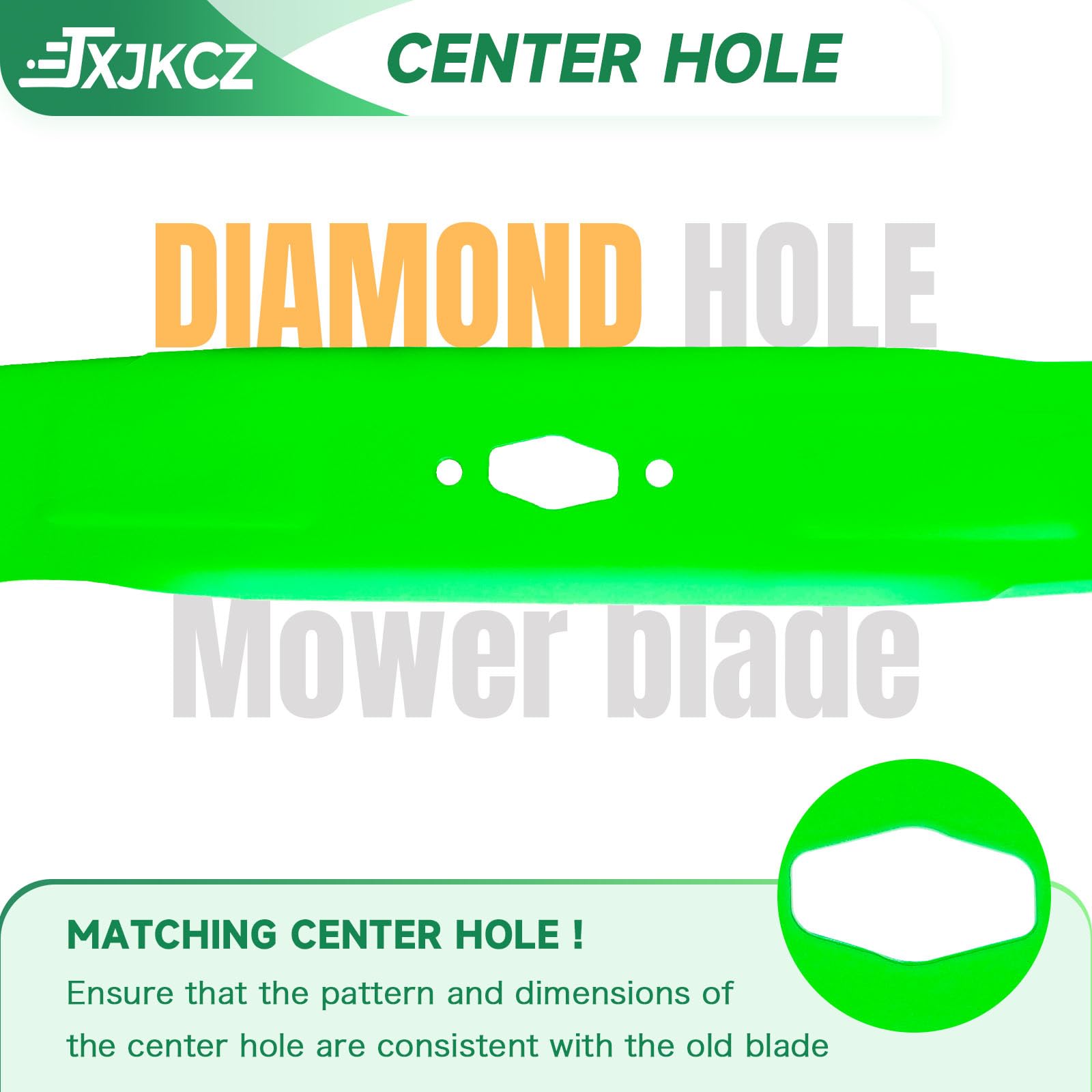 JXJKCZ diamond center hole detail ensuring accurate fit and secure mount