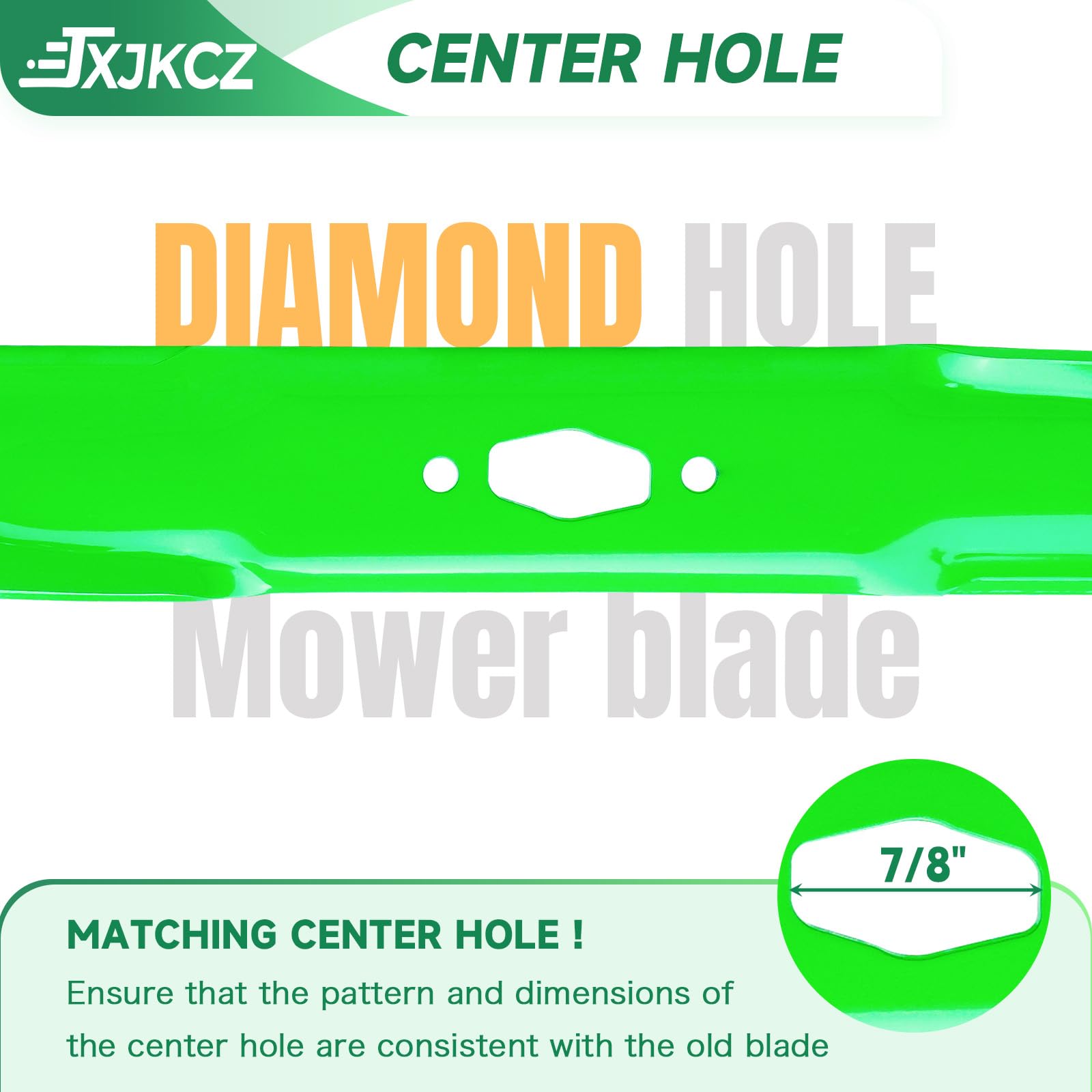 JXJKCZ diamond 7/8 inch center hole detail ensuring OEM-compatible mounting