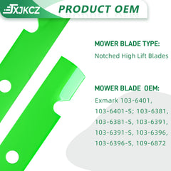 JXJKCZ blade beside ruler showing 16-3/8 inch length and precise dimensions