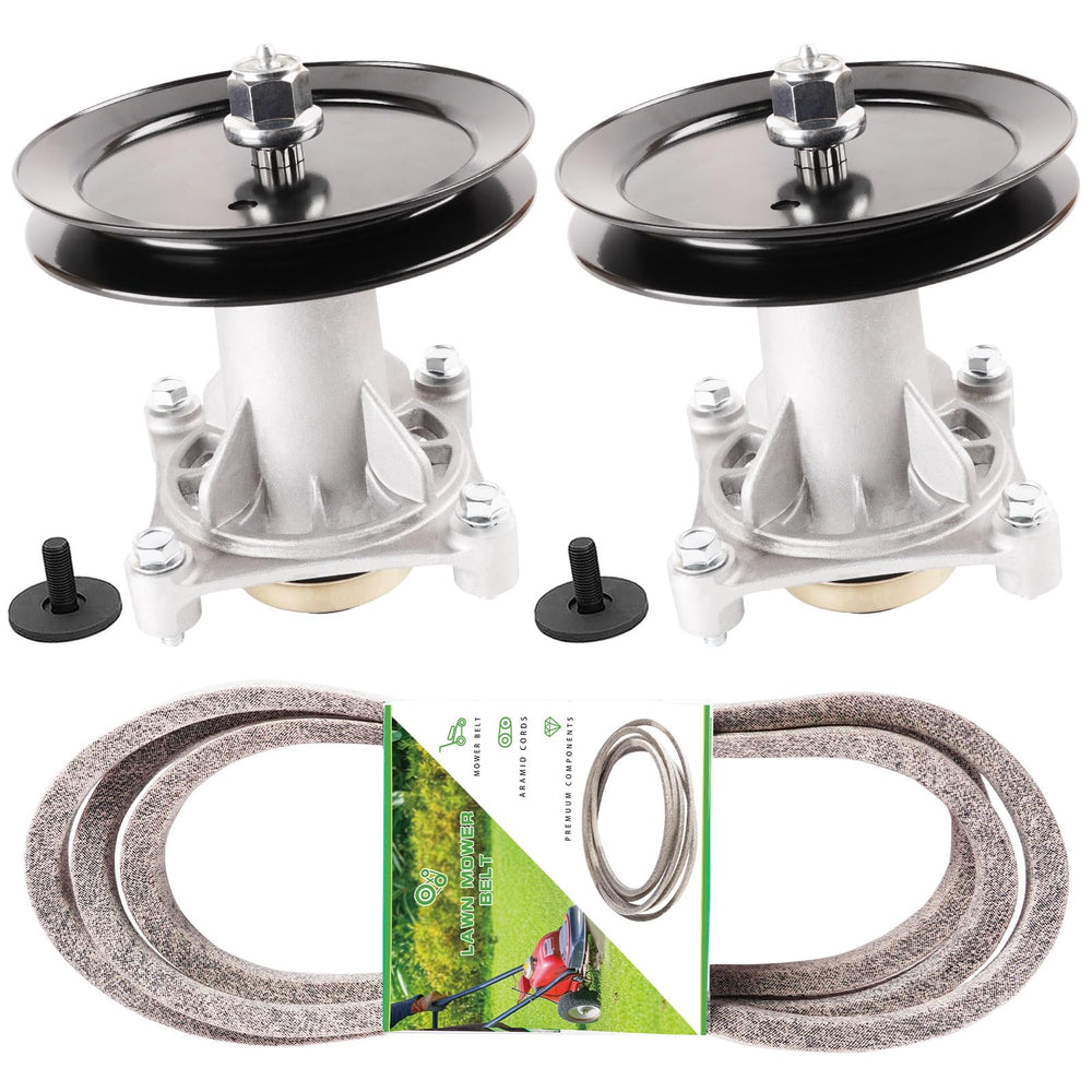 JXJKCZ front packaging of 46-inch deck kit showing included parts and fitment details