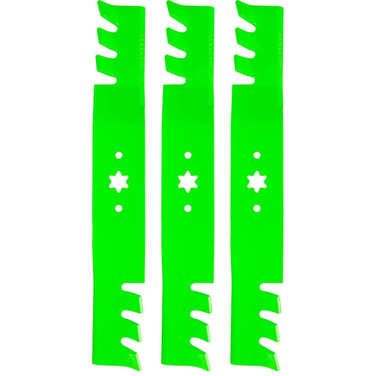 JXJKCZ front view of 50-inch blade 3-pack showing fit and packaging benefit