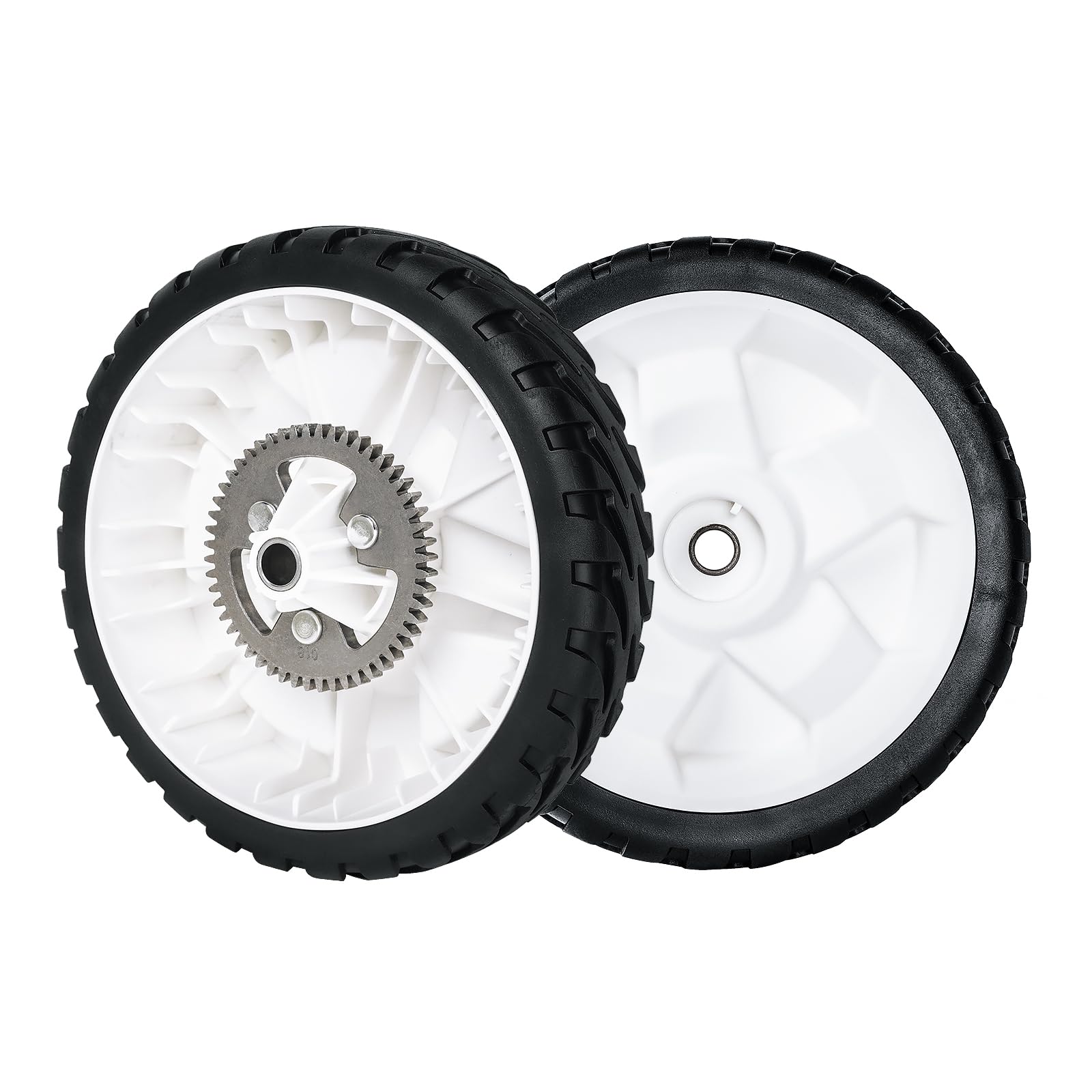 JXJKCZ front view of wheel assembly showing fit and easy replacement benefit