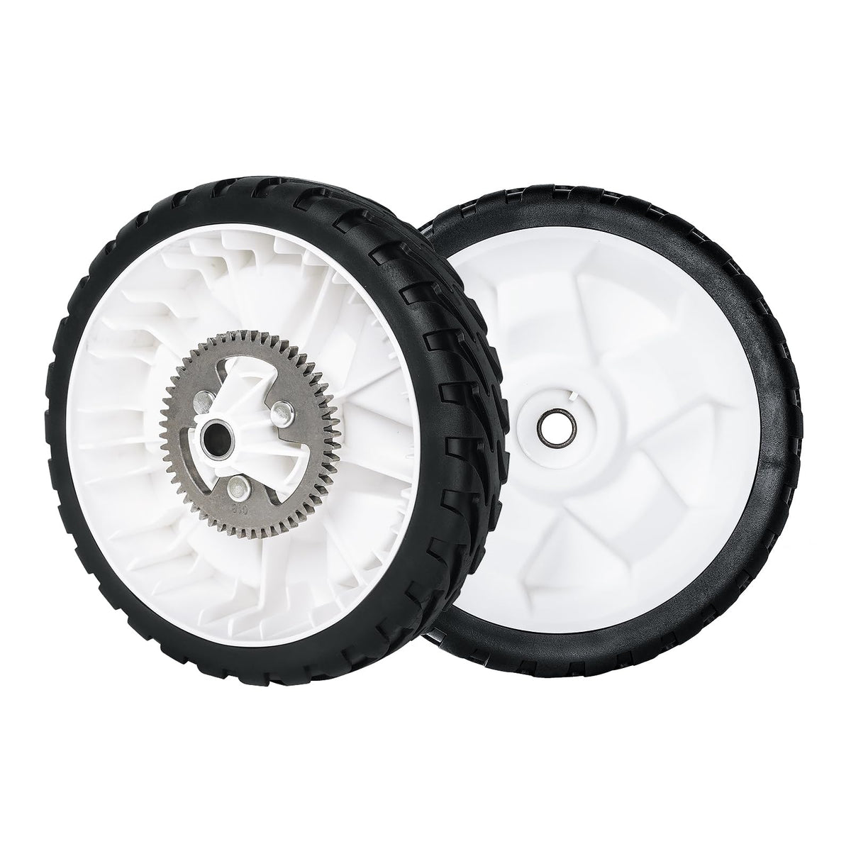 JXJKCZ front view of wheel assembly showing fit and easy replacement benefit