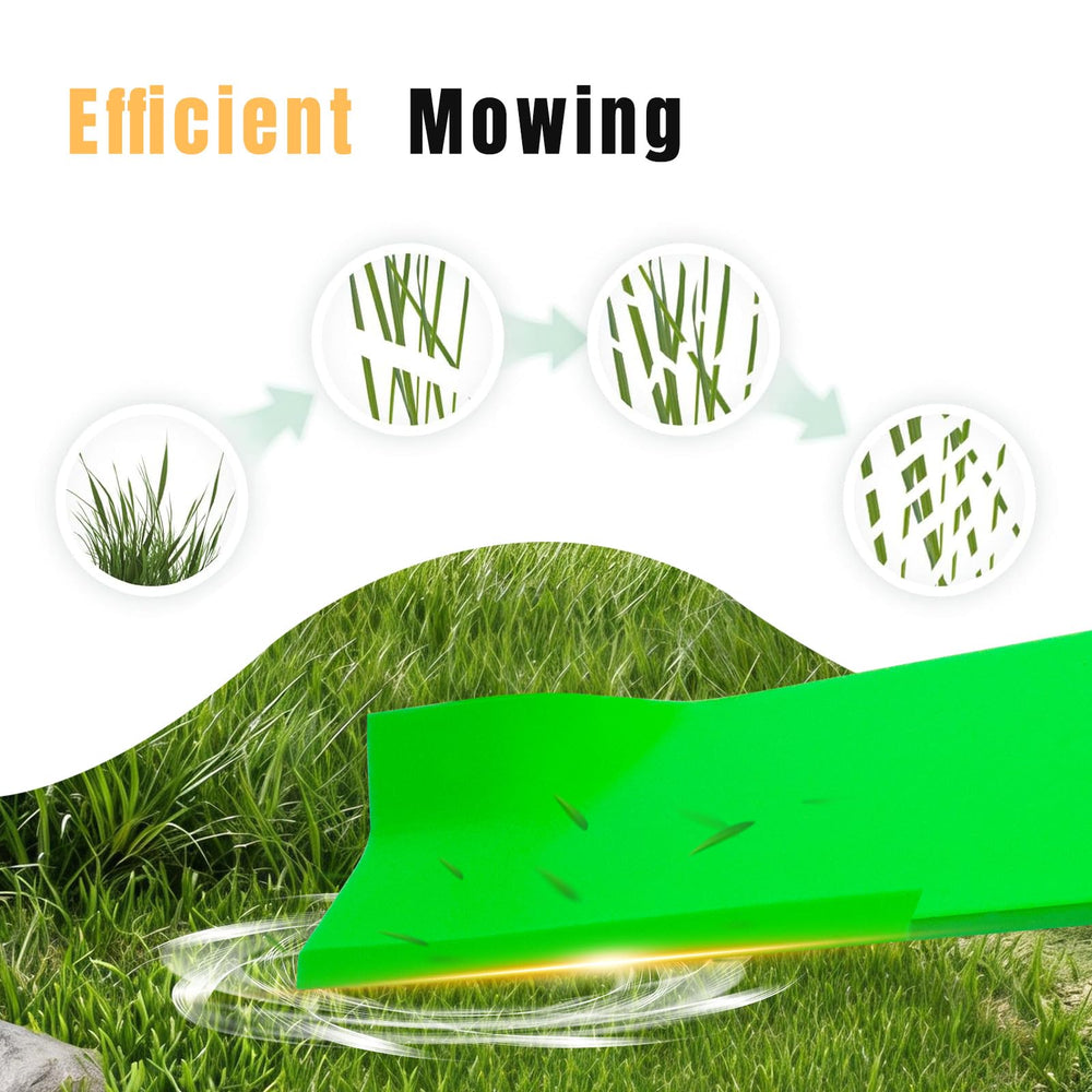 JXJKCZ blades on commercial mower in turf setting for professional results