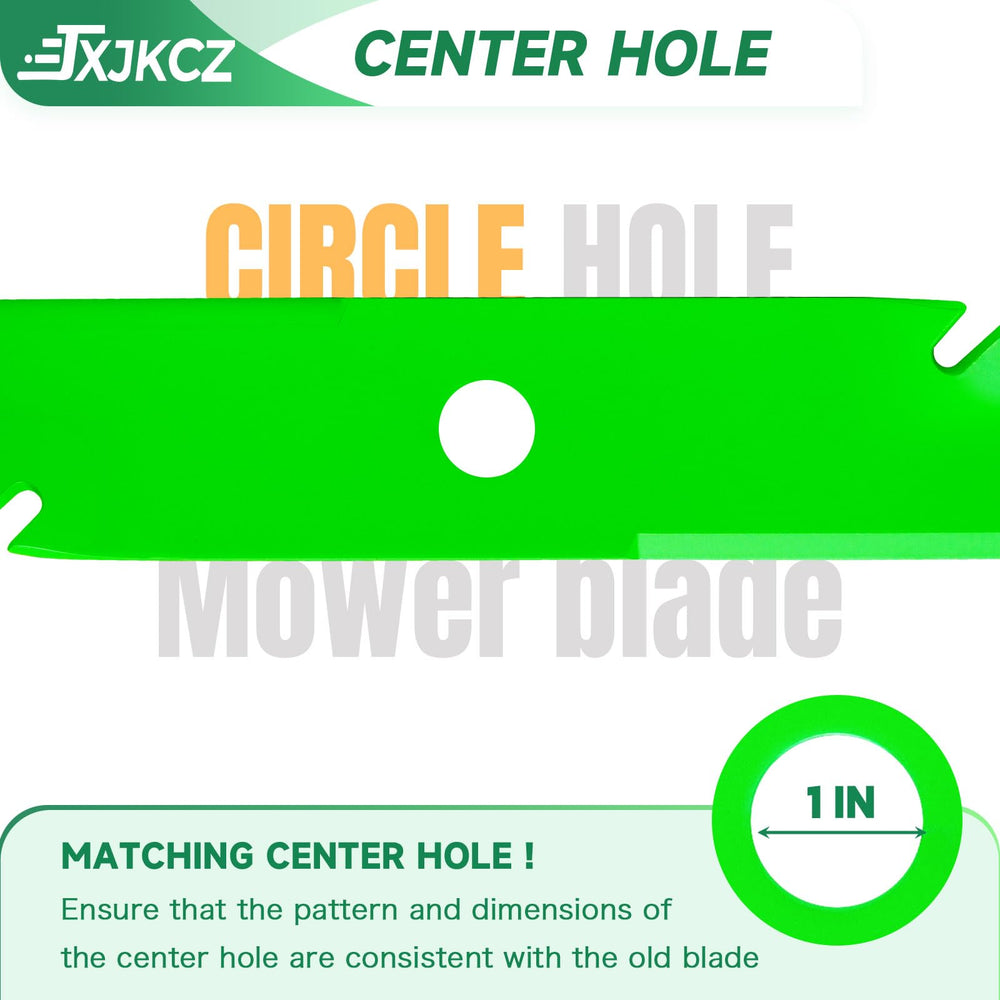 JXJKCZ blade installed on a 52-inch deck demonstrating correct fit
