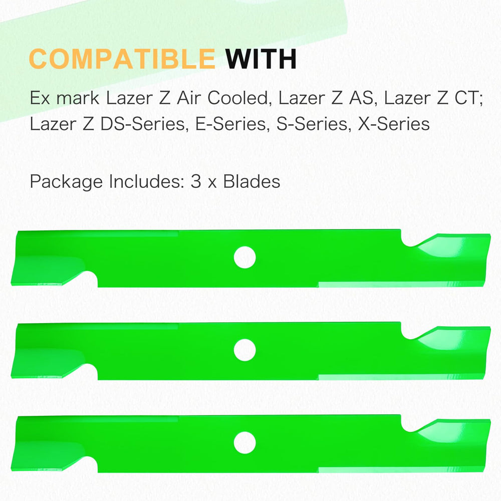 JXJKCZ six blades arranged to show uniform manufacture and ready spare replacements