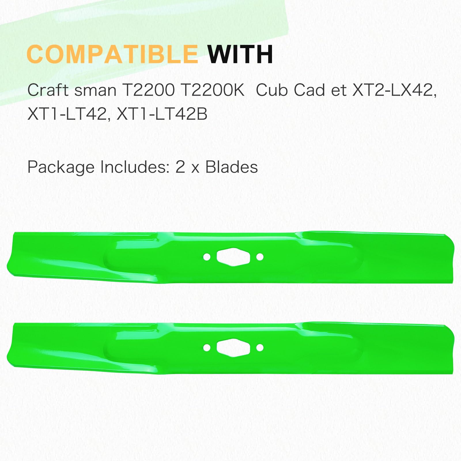 JXJKCZ blades next to ruler showing 21 1/4 inch length for correct sizing
