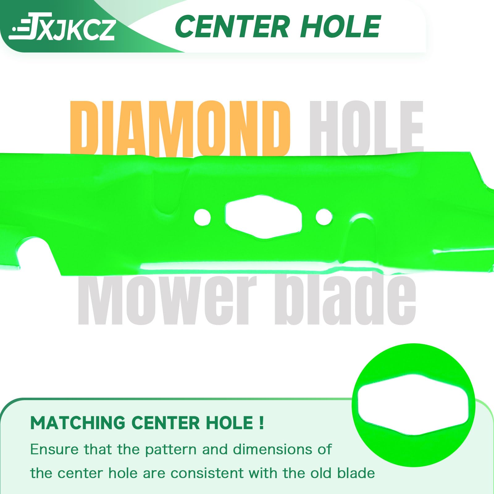 JXJKCZ blade side profile showing thickness and balanced design benefit