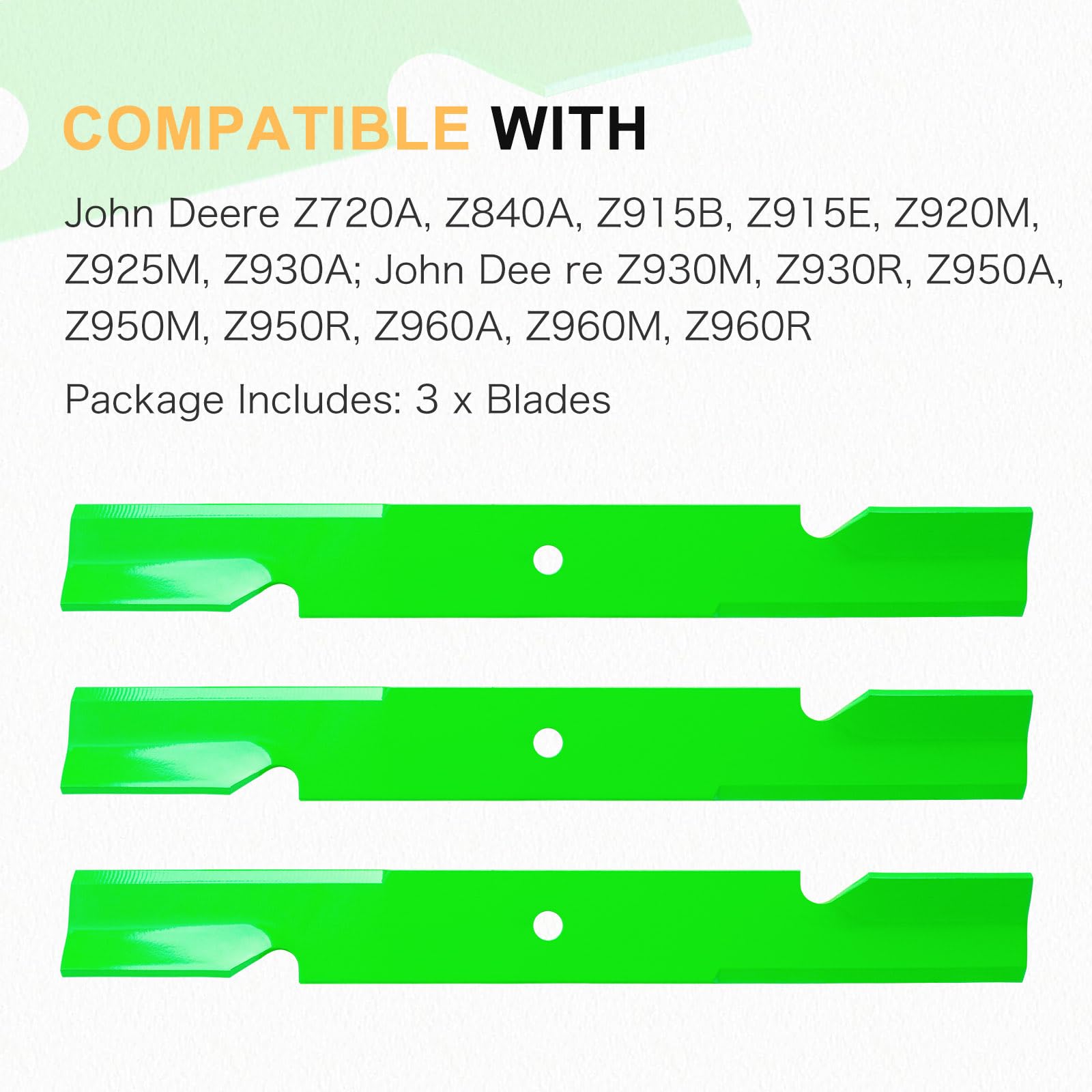 JXJKCZ blade beside measuring tape illustrating accurate 61-inch size benefit