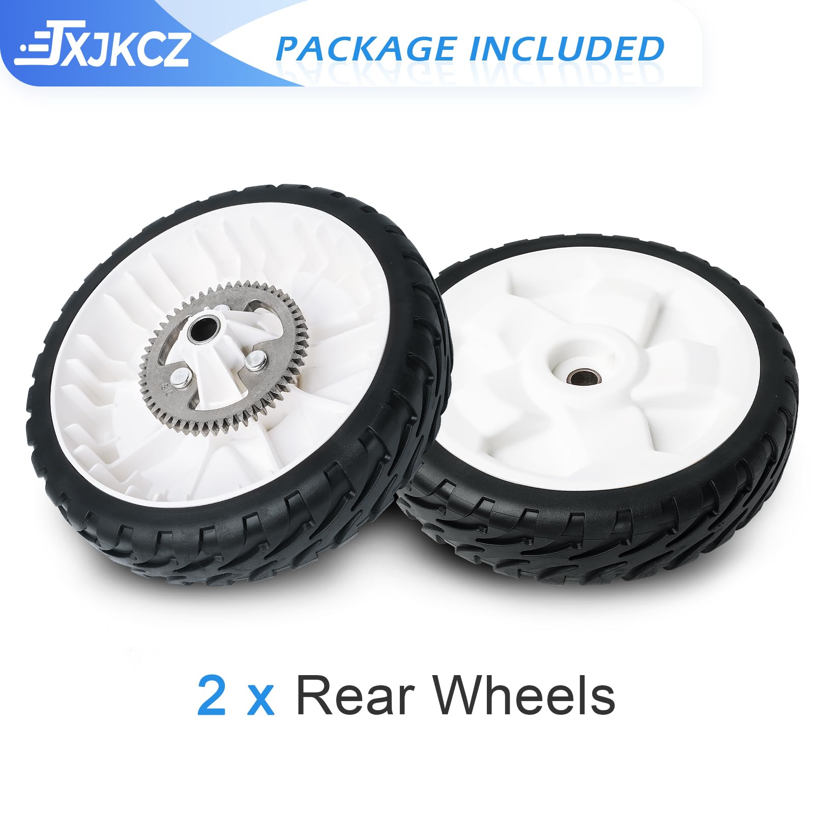 JXJKCZ wheel beside ruler showing 8-inch size for correct fit benefit