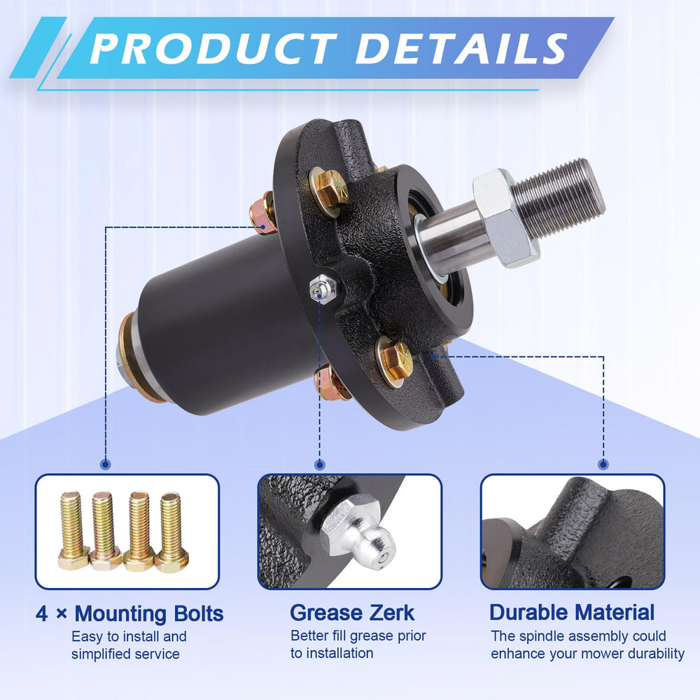 JXJKCZ spindle mounted on mower deck restoring stable blade support