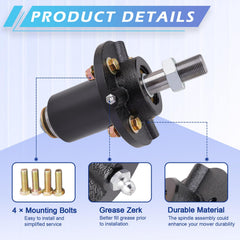 JXJKCZ spindle mounted on mower deck restoring stable blade support