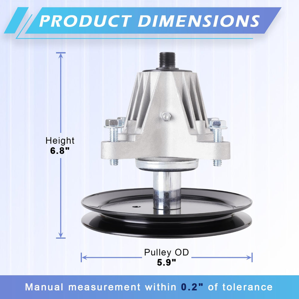 JXJKCZ spindle mounting holes detail showing four threaded holes for easy installation benefit