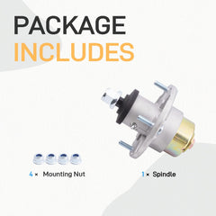 JXJKCZ spindle mounting holes detail displaying bolt pattern for easy installation