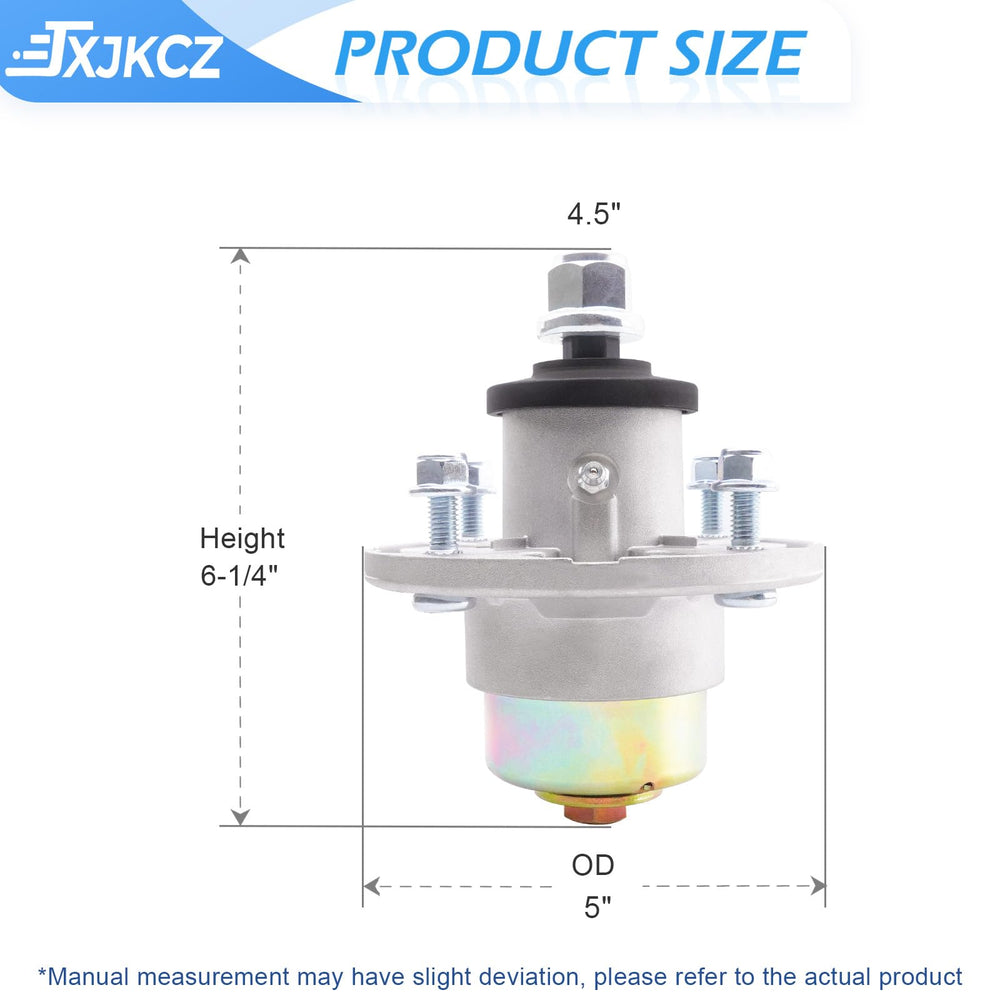 JXJKCZ spindle side profile highlighting shaft alignment for consistent blade rotation