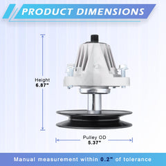 JXJKCZ spindle side profile highlighting durable housing for long life