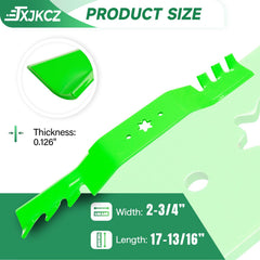 JXJKCZ close-up of toothed edge improving mulching and cutting efficiency
